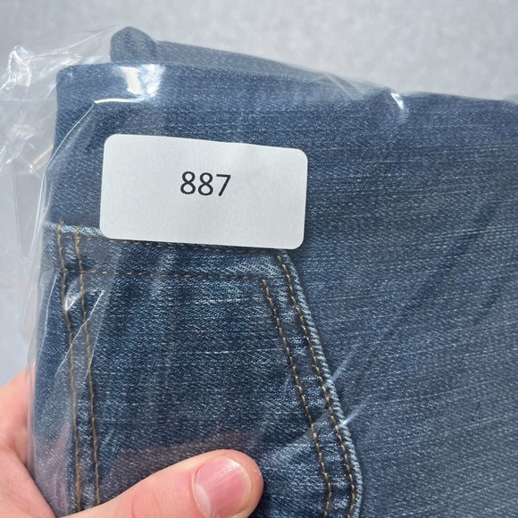 Carhartt Jeans Womens 10 Blue Straight Denim Cotton Blend Medium Short 32x29 - Picture 11 of 11